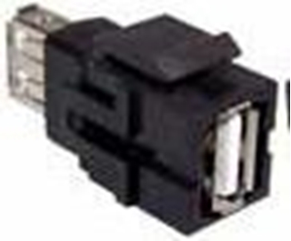 Bild von KST USB A sw | Keystone USB A Durchführung f/f schwarz