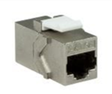 Bild von KST RJ45 6A ws | Keystone RJ45 Durchführung f/f CAT6A geschirmt weiss