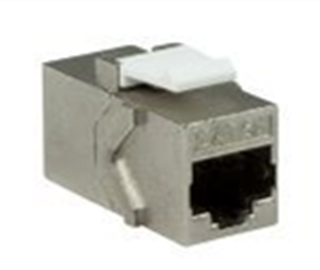 Bild von KST RJ45 6A ws | Keystone RJ45 Durchführung f/f CAT6A geschirmt weiss