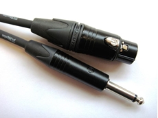 Bild von MIKF3FPA | 3m Mikflex Mikrofonkabel mit XLR 3pol. female / Klinkenstecker 6,35 mm 2pol.; asymmetrisch
