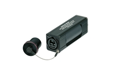 Bild von NAO2M-H1W-A | Wetterfester opticalCON DUO Kuppler (Adapter) Multi-Mode PC (Schwarz), LC-Duplex für Kabelverlängerungen mit 4 Kupferadern (0.75 mm²)