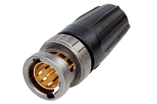 Bild von NBNC75BTU11X | UHD BNC Kabelstecker 75 Ohm Rear Twist, Tüllenfarbe schwarz (einzelverpackt)