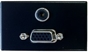 Bild von proFLF® VGA3.5 sw | proFLF® mit VGA Durchführung f/f und 3,5mm Klinkenbuchse stereo, Lötversion; schwarz