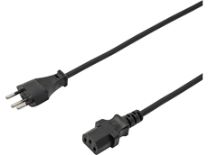 Bild von PWR5TC | 5m Power Apparatekabel T12/T113 (C13) TD 3x1mm², sz