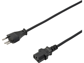 Bild von PWR5TC | 5m Power Apparatekabel T12/T113 (C13) TD 3x1mm², sz