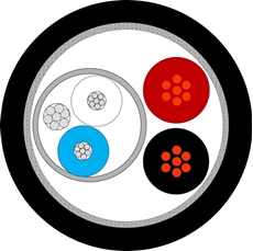 Bild von PROCONTROLFRNC | proCONTROL 2x 0.22qmm, POWER 2x 1.5qmm FRNC