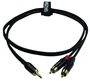 Bild von EC-A3-PSMCLM-4 | 4m Mini Klinkenkabel 3.5mm Stecker, 3 pol auf 2x Cinch Stecker, 2 pol