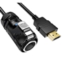 Bild von LP24-HDMI-MP-MP-2M-001 | LP-24 HDMI Kabel CNLINKO auf HDMI A 2 m IP67