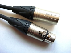 Bild von DMX1FM5 | 1m DMX flex Kabel mit XLR 5pol. female / XLR 5pol. male; 5polig verdrahtet