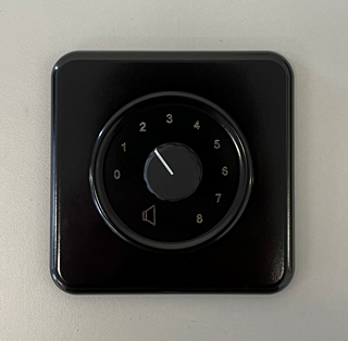 Bild von WR-pro UP Sdue sw | 1-control level wallplate remote Retro for STANDARDdue schwarz, lötbar