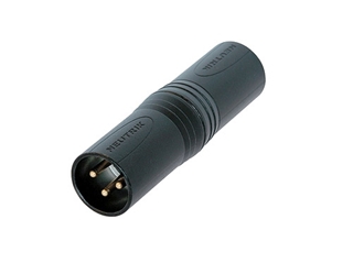 Bild von NA3MM-B | Adapter XLR male auf XLR male, schwarz