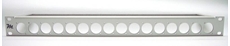 Bild von proPANEL® D16 | 19" Panel 16x D-Serie mit M3-Gewinde, 1HE, farblos matt eloxiert