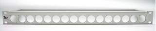 Bild von proPANEL® D16 | 19" Panel 16x D-Serie mit M3-Gewinde, 1HE, farblos matt eloxiert