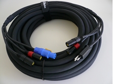 Bild von NETF2CAT5EPWR_PTEE | _m active 2x CAT5E Netflex Hybridkabel mit TYP/powerCON & etherCON TM31 CAT6A