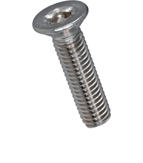 Bild von SCREW D T ni | Senkschrauben M3x10 in Edelstahl rostfrei A2 mit Innensechsrund Torx, ohne Schaft