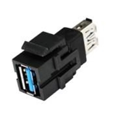 Bild von KST USB3 A sw | Keystone USB 3.0 A Durchführung f/f schwarz