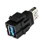 Bild von KST USB3 A sw | Keystone USB 3.0 A Durchführung f/f schwarz