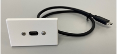 Bild von proFLF® USB-C USB-C FM | proFLF® mit USB-C 3.1 Kabelpeitsche f/m; weiss