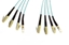 Bild von LWL_BO4FMM3LC | _m Breakoutkabel 4 Fasern multi mode OM3 50/125µm, konfektioniert mit 4x LC-Stecker je Seite