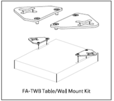 Bild von FA-TWB | Tisch-/Wandmontagewinkel für FA 125 Serie