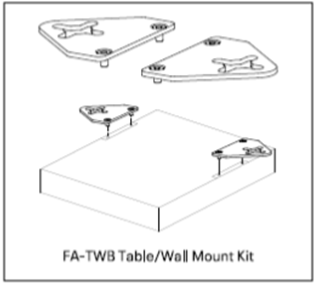 Bild von FA-TWB | Tisch-/Wandmontagewinkel für FA 125 Serie