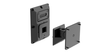 Bild von AS-UL-B | 6/8" AS and FS Serie Large Universal Wandhalter, schwarz