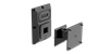 Bild von AS-UL-B | 6/8" AS and FS Serie Large Universal Wandhalter, schwarz