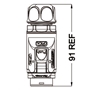 Bild von LP-24-C-LC-016-PE-41-002 | LP-24 LC-Duplex Steckerschutz mit Druckknopf-Verriegelung zur nachträglichen Montage, IP67