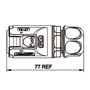 Bild von LP-24-C-LC-016-PE-41-002 | LP-24 LC-Duplex Steckerschutz mit Druckknopf-Verriegelung zur nachträglichen Montage, IP67