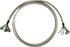 Bild von ACS2.5NOT ST | 2.5m Statuskabel flex 12x mit 1x Phoenix 8pol. / 3x Phoenix 3pol.