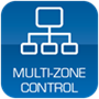 Bild von C-T4BT | 4.3" Touchbedienung mit Volume Slider, 3 Tasten, Bluetooth Remote Audioeingang und Bewegungssensor, weiss
