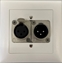 Bild von proDT® XI/O UP ws | Unterputzanschluss mit XLR Input female/Output male auf/von Dante, EDIZIOdue, weiss