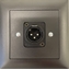 Bild von proDT® XO UP sw | Unterputzanschluss mit XLR Output male von Dante, EDIZIOdue, schwarz