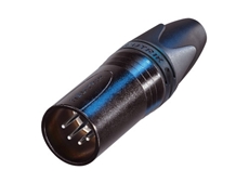 Bild von NC5MXX-BAG | XLR 5pol. male, schwarzes Gehäuse, Silber Kontakte