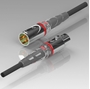 Bild von NXT-M1-XLFM-1 | 1m XLR female auf XLR male Mikrofonkabel Analog mit gold Kontakten