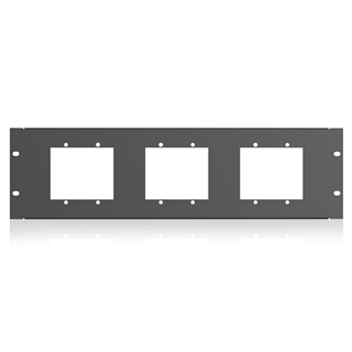 Bild von BB-PLT-PNL | 19" Panel 3HE mit 3 Ausschnitten für Atmosphere, WTSD-Serie & IED0540S-2