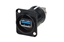 Bild von NAUSB3-B | Feed through USB A zu USB B 3.0; D-Gehäuse schwarz