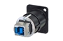 Bild von NAUSB3-B | Feed through USB A zu USB B 3.0; D-Gehäuse schwarz