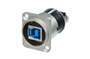 Bild von NAUSB3-B | Feed through USB A zu USB B 3.0; D-Gehäuse schwarz