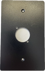 Bild von AZ D-SERIE 1.1 sw | Abdeckplatte Single-/1-Gang mit 1x Ausschnitt D-Serie für Panel AZ, schwarz