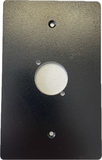 Bild von AZ D-SERIE 1.1 sw | Abdeckplatte Single-/1-Gang mit 1x Ausschnitt D-Serie für Panel AZ, schwarz