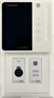 Bild von C-T4BT | 4.3" Touchbedienung mit Volume Slider, 2 Tasten, Bluetooth Remote Audioeingang und Bewegungssensor, weiss