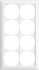 Bild von Abdeckrahmen 4x2 Edue ws | Abdeckrahmen EDIZIOdue 4x2 weiss