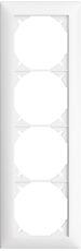 Bild von Abdeckrahmen 4x1 Edue ws | Abdeckrahmen EDIZIOdue 4x1 weiss