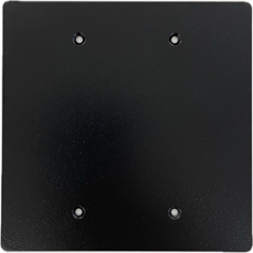 Bild von AZ BLIND 2 sw | Blindabdeckung Dual-/2-Gang für 19" Panel BB-PLT-PNL, schwarz