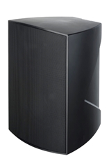 Bild von MS-D30-165 Dante sw | aktive Monitorbox wetterfest IP56 mit 30 Watt, 165mm/6.5", schwarz, inkl. Drehgelenkhalterung, Dante, PoE+