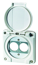 Bild von UP D-SERIE 2 IP | Aufputzrahmen EDIZIOdue mit 2x Ausschnitt D-Serie IP55, weiss