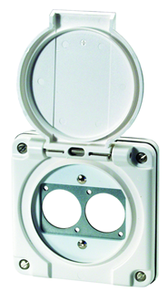 Bild von UP D-SERIE 2 IP | Aufputzrahmen EDIZIOdue mit 2x Ausschnitt D-Serie IP55, weiss