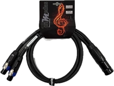 Bild von SPEAKF_Y84 | _m Speakerflex Lautsprecherkabel mit Speakon 8pol. (fe)male / 2x Speakon 4pol. (fe)male