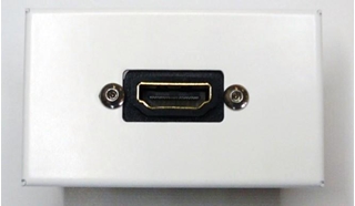 Bild von proFLF HDMI | proFLF® mit HDMI Durchführung f/f; weiss